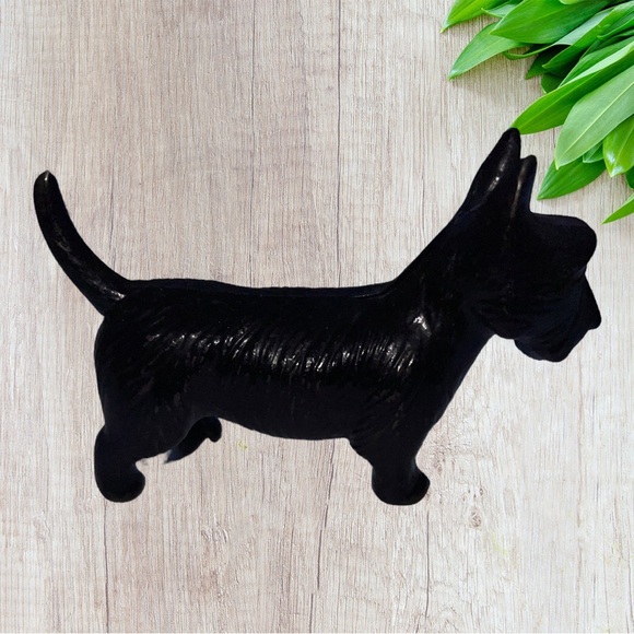 Antique Cast Iron Scottie Dog Coin Bank - Picture 4 of 12